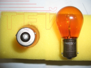 Лампа 12В PY21W (цок./одноконт./желтая/смещен по кругу) BOSCH