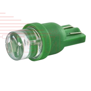 Лампа светодиод. 12В 5Вт (безцок.) зеленая /1 LED-диод./
