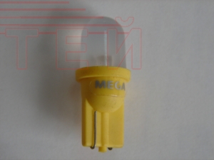 Лампа светодиод. 12В 5Вт (безцок.) желтая /1 LED-диод./